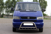 Volkswagen T4 Caravelle/Multivan 1990–2003 Predný ochranný rám WT003 60 mm (nerez) 60 mm, s nápisom fotografia 2