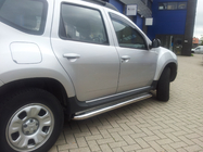Dacia Duster 2008–2018 Bočné prahy Premium (2 ks, nerez.) fotografia 1