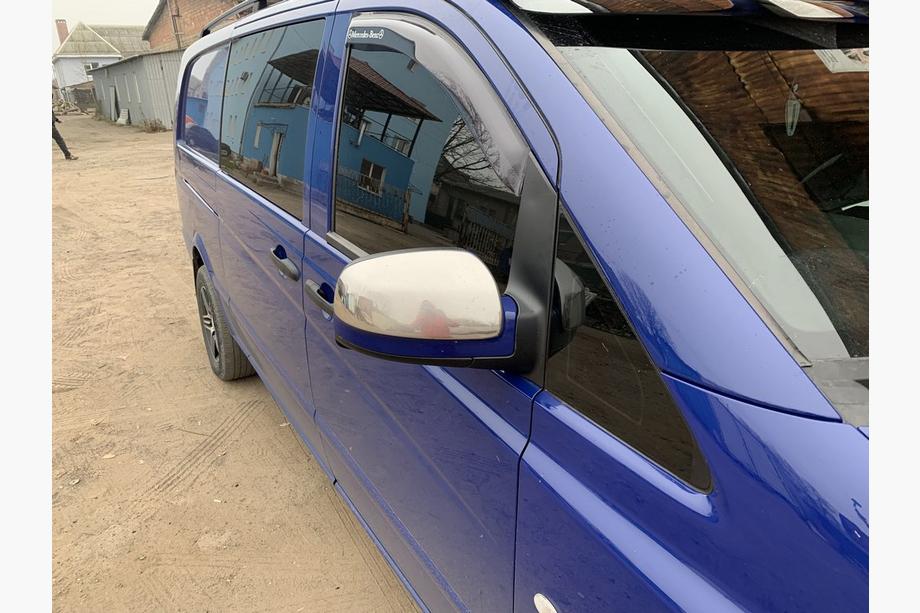 Mercedes Vito W639 2004–2014 Chrómové kryty zrkadiel Vito 2010-2015 (2 ks) OmsaLine – talianska nehrdzavejúca oceľ Fotografia 7