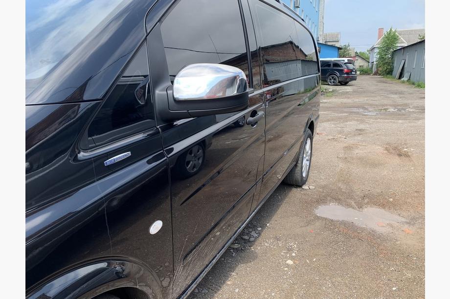 Mercedes Vito W639 2004–2014 Chrómové kryty zrkadiel Vito 2010-2015 (2 ks) OmsaLine – talianska nehrdzavejúca oceľ Fotografia 10
