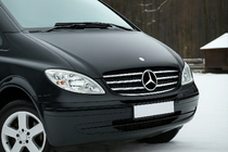 Mercedes Vito W639 2004–2014 Nerezová lišta na masku 2004-2010 (nehrdzavejúca oceľ) Carmos - turecká oceľ fotografia 1