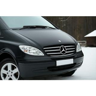 Nerezová lišta na masku 2004-2010 (nehrdzavejúca oceľ) Mercedes Vito W639 2004–2014 fotografia 1