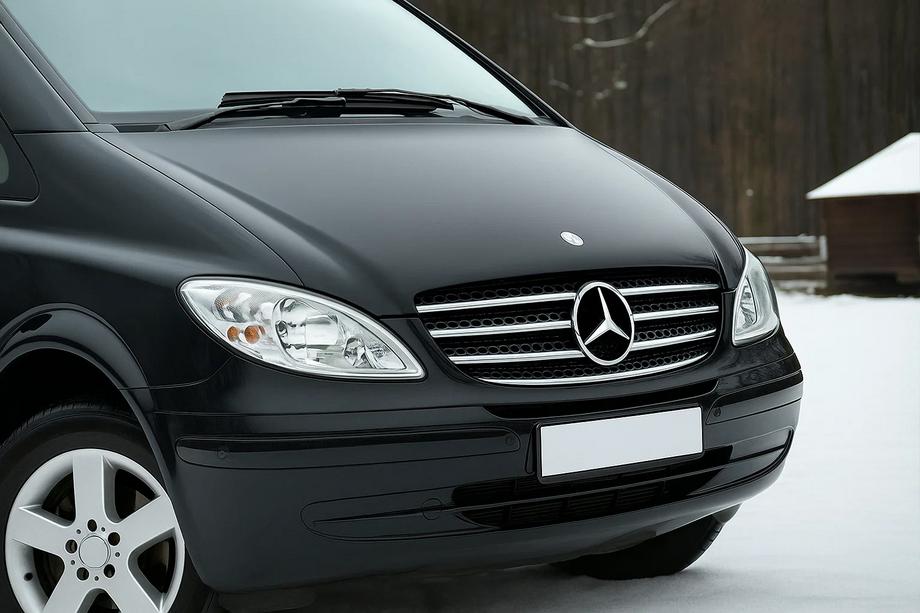 Mercedes Vito W639 2004–2014 Nerezová lišta na masku 2004-2010 (nehrdzavejúca oceľ) Carmos - turecká oceľ Image