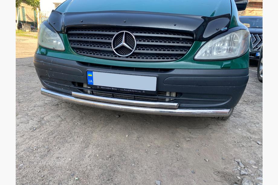 Mercedes Vito W639 2004–2014 Predný ochranný rám ST014 (nerez) 2004-2010, Ø70→48 mm Fotografia 2
