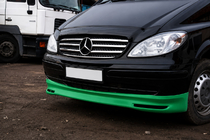 Mercedes Vito W639 2004–2014 Predný nárazníkový lip spojler BRB V1 (na lakovanie) rok 2004–2010 fotografia 5