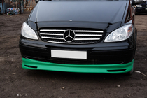 Mercedes Vito W639 2004–2014 Predný nárazníkový lip spojler BRB V1 (na lakovanie) rok 2004–2010 fotografia 4