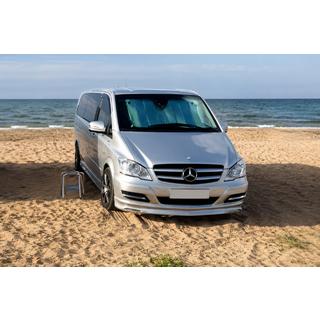 Predný nárazníkový lip spojler BRB V1 (na lakovanie) Mercedes Vito W639 2004–2014 fotografia 1
