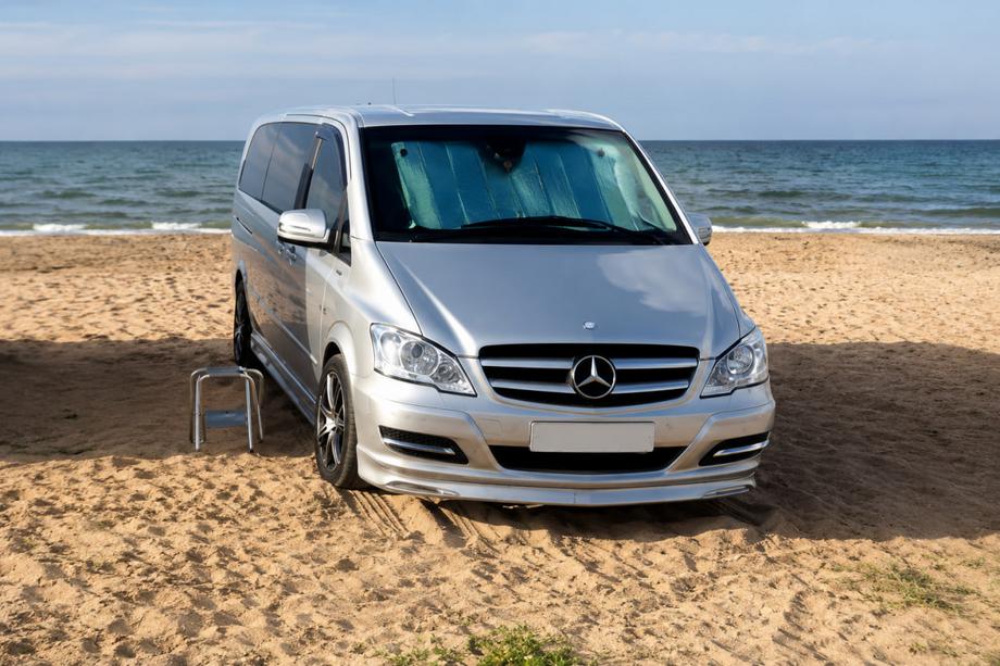 Mercedes Vito W639 2004–2014 Predný nárazníkový lip spojler BRB V1 (na lakovanie) rok 2004–2010 Image