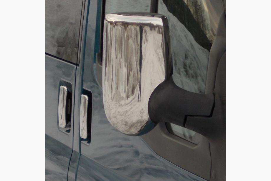 Ford Transit 2000–2014 Kryty zrkadiel (2 ks) Carmos - chrómovaný plast Fotografia 4