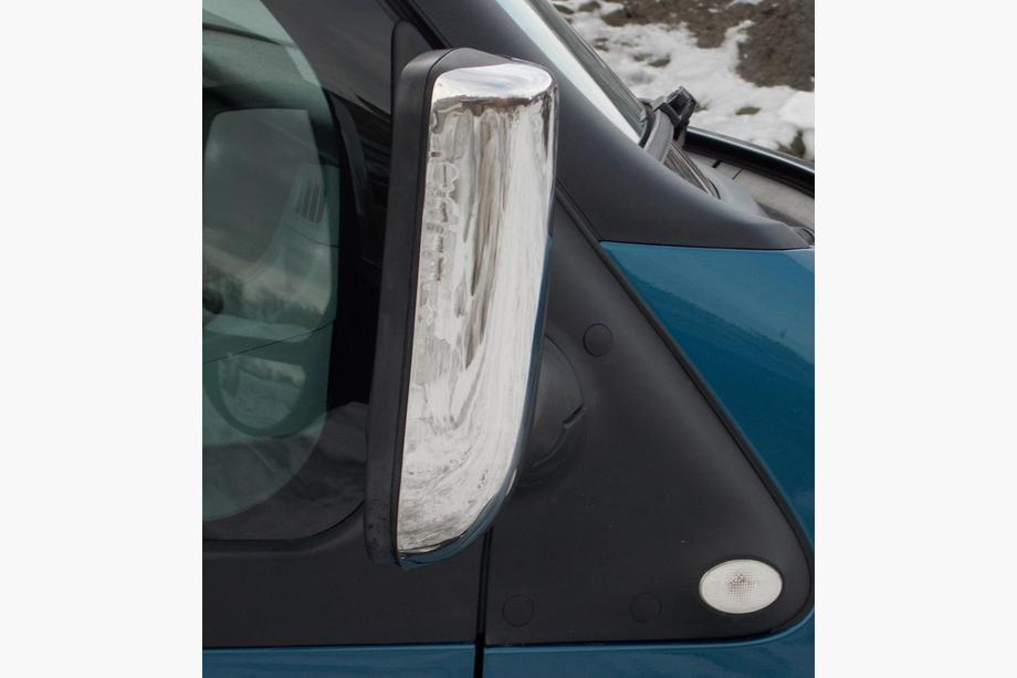 Ford Transit 2000–2014 Kryty zrkadiel (2 ks) Carmos - chrómovaný plast Fotografia 5