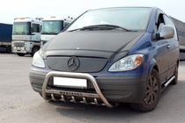 Mercedes Viano 2004–2014 Predný ochranný rám WT003/004 (nerez) 60 mm, bez nápisu fotografia 1