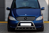 Mercedes Viano 2004–2014 Predný ochranný rám WT003/004 (nerez) 60 mm, bez nápisu fotografia 6