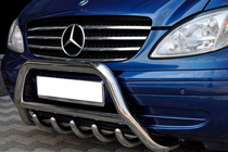 Mercedes Viano 2004–2014 Predný ochranný rám WT003/004 (nerez) 60 mm, bez nápisu fotografia 8