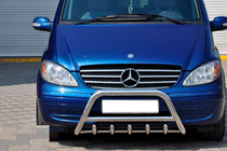 Mercedes Viano 2004–2014 Predný ochranný rám WT003/004 (nerez) 60 mm, bez nápisu fotografia 9