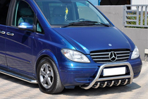 Mercedes Viano 2004–2014 Predný ochranný rám WT003/004 (nerez) 60 mm, bez nápisu fotografia 10