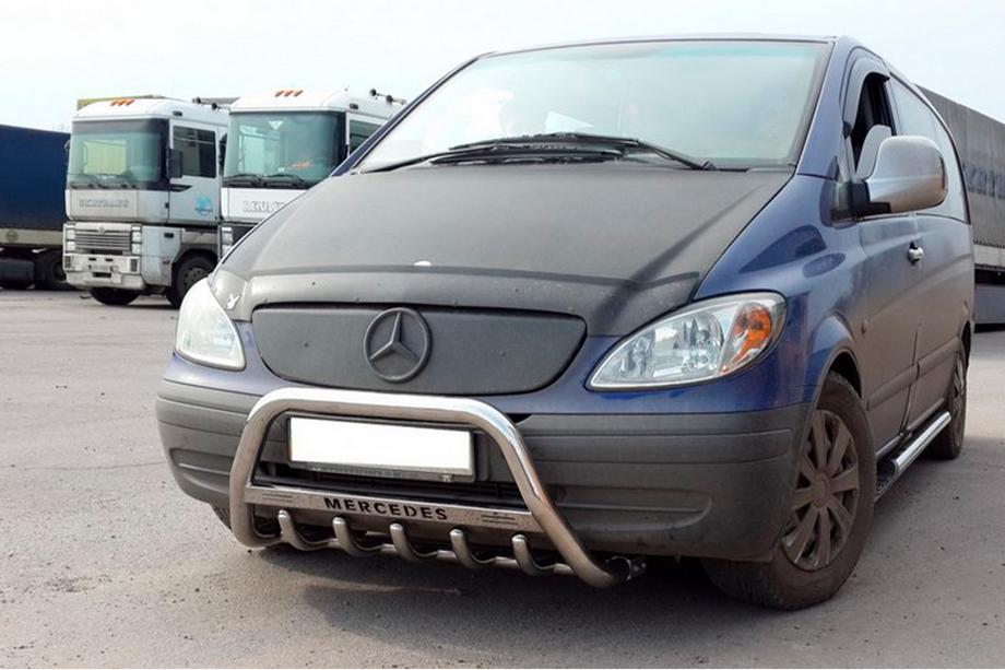 Mercedes Viano 2004–2014 Predný ochranný rám WT003/004 (nerez) 60 mm, bez nápisu Image