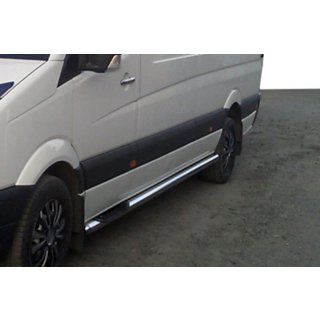 Bočné trubky (2 ks, nerez) Mercedes Sprinter W906 2006–2018 fotografia 3