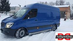 Mercedes Sprinter W906 2006–2018 Bočné prahy Premium (2 ks, nerez.) fotografia 5