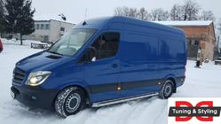 Mercedes Sprinter W906 2006–2018 Bočné prahy Premium (2 ks, nerez.) fotografia 4