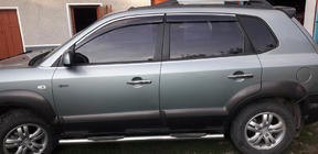 Hyundai Tucson JM 2004– Chrómové kryty kľučiek (4 ks, nerez) fotografia 4