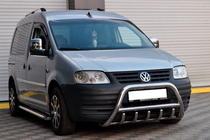 Volkswagen Caddy 2004–2010 Predný ochranný rám WT003 (nerez) fotografia 3