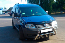 Volkswagen Caddy 2004–2010 Predný ochranný rám WT003 (nerez) fotografia 4