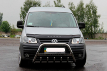 Volkswagen Caddy 2004–2010 Predný ochranný rám WT003 (nerez) fotografia 2