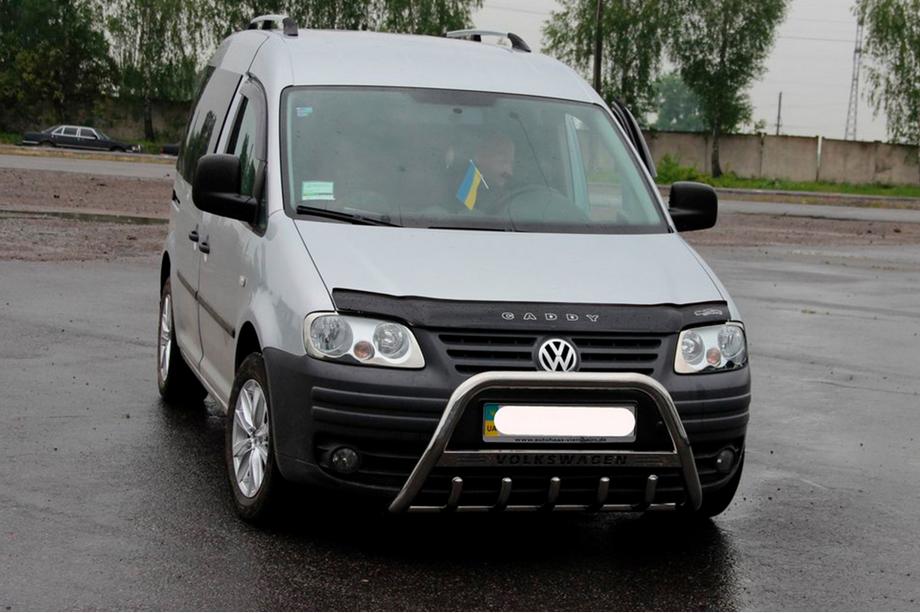 Volkswagen Caddy 2004–2010 Predný ochranný rám WT003 (nerez) Fotografia 8
