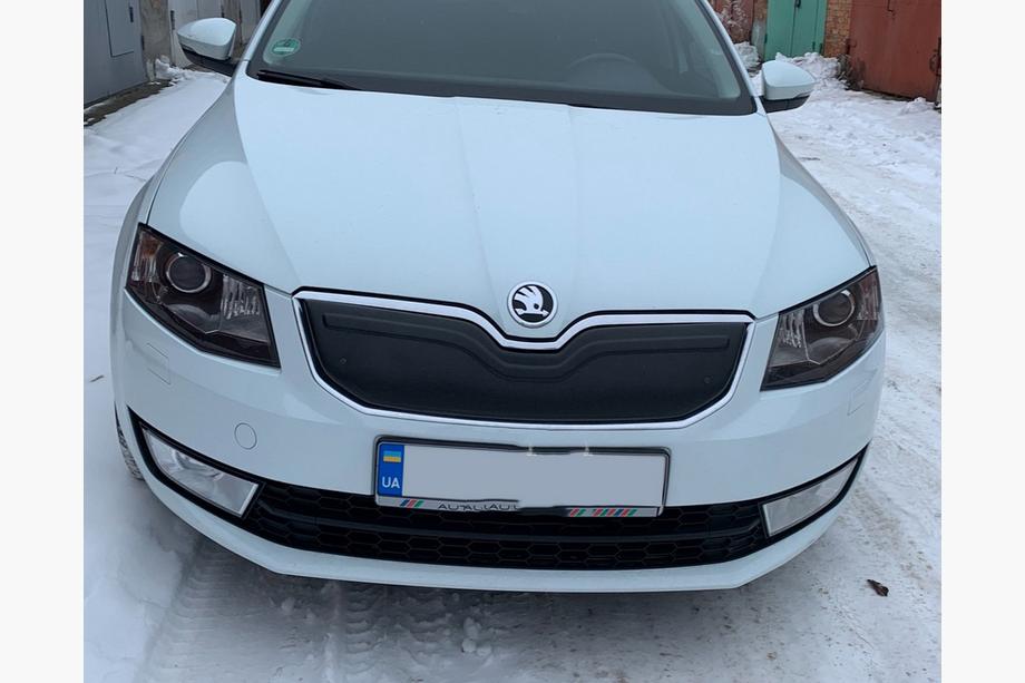 Skoda Octavia III A7 2013–2019 Zimná clona na mriežku chladiča (2013-2017) matná Fotografia 2