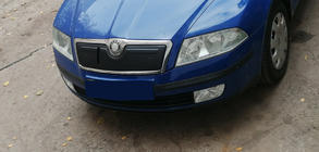 Skoda Octavia II A5 2006–2010 Zimná clona na masku chladiča (horná) fotografia 3