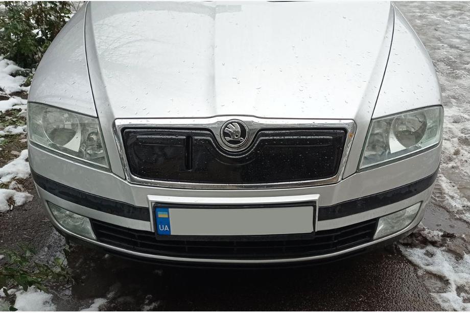 Skoda Octavia II A5 2006–2010 Zimná clona na masku chladiča (horná) Image