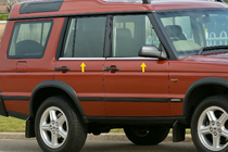 Land Rover Discovery II 1998–2004 Okenné lišty (4 ks, nerez) fotografia 1