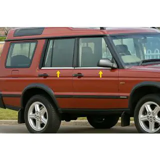 Okenné lišty (4 ks, nerez) Land Rover Discovery II 1998–2004 fotografia 1