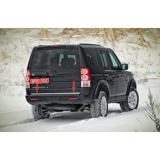 Nerezová lišta hrany kufra Land Rover Discovery III 2004–2009 fotografia 1