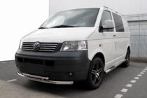 Volkswagen T5 Transporter 2003–2010 Predný ochranný rám ST014 (nerez) 70 x 48 mm fotografia 1