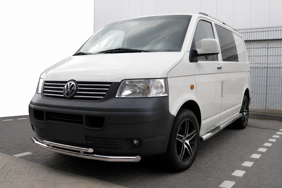Volkswagen T5 Transporter 2003–2010 Predný ochranný rám ST014 (nerez) 70 x 48 mm Image