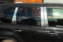 Nissan X-trail T31 2007–2014 Lišty na dverné stĺpiky (8 ks, nerez) fotografia 6
