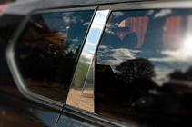 Nissan X-trail T31 2007–2014 Lišty na dverné stĺpiky (8 ks, nerez) fotografia 5