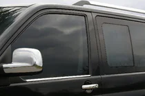 Volkswagen T5 Multivan 2003–2010 Predné okenné lišty (2 ks, nerezová oceľ) fotografia 1