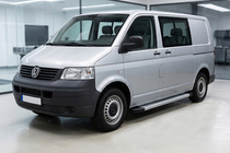 Volkswagen T5 Caravelle 2004–2010 Bočné nášľapy Maya V2 (2 ks, hliník) Krátky rázvor fotografia 1