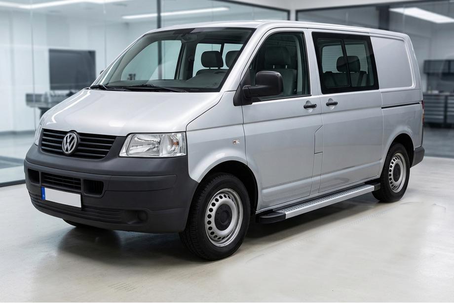Volkswagen T5 Caravelle 2004–2010 Bočné nášľapy Maya V2 (2 ks, hliník) Krátky rázvor Image