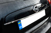 Nissan Juke 2010–2019 Chrómová lišta nad ŠPZ (nerez) OmsaLine – talianska nehrdzavejúca oceľ fotografia 2