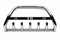 Volkswagen T5 2010–2015 Predný ochranný rám WT003 (nerez) 60 mm, s nápisom fotografia 5