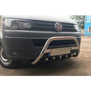 Predný ochranný rám WT003 (nerez) Volkswagen T5 2010–2015 fotografia 1