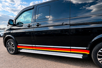 Volkswagen T5 2010–2015 Bočné nášľapy Maya V2 (2 ks, hliník) Dlhý rázvor fotografia 5