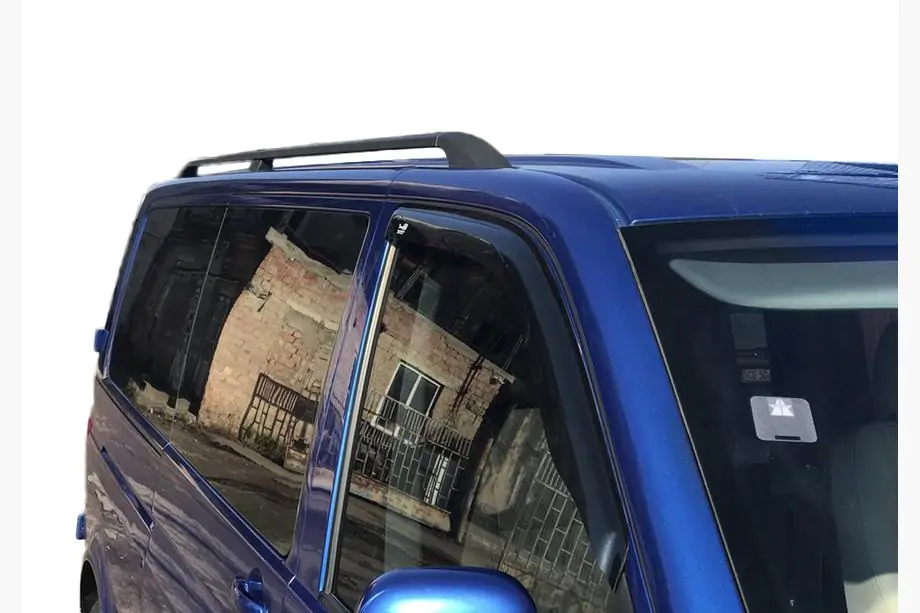 Volkswagen T6 2015–2024 Čierne strešné lyžiny Image