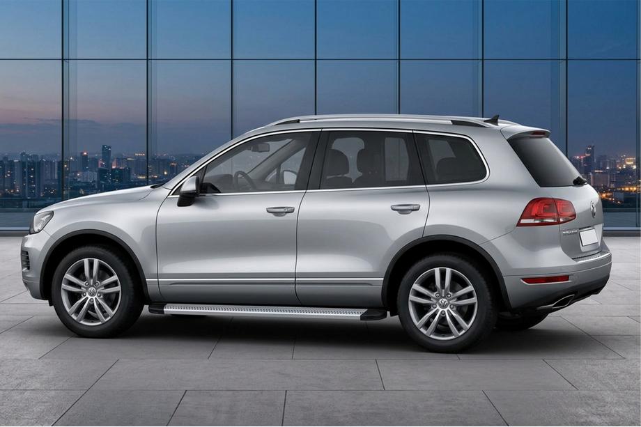 Volkswagen Touareg 2010–2018 Bočné nášľapy Maya V2 (2 ks, hliník) Image