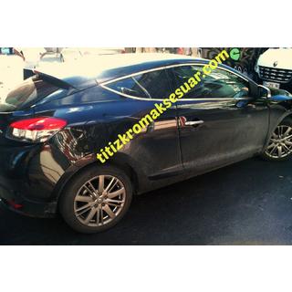 Horné lišty okien (HB, 6 ks, nerez) Renault Megane III 2009–2016 fotografia 3