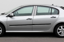 Renault Laguna 2007–2015 Lišty stĺpikov dverí (4 ks, nerez) fotografia 1