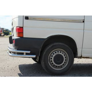 Zadné dvojité rohové chrániče AK003-Double (2 ks, nerez) Volkswagen T4 Transporter 1990–2003 fotografia 3